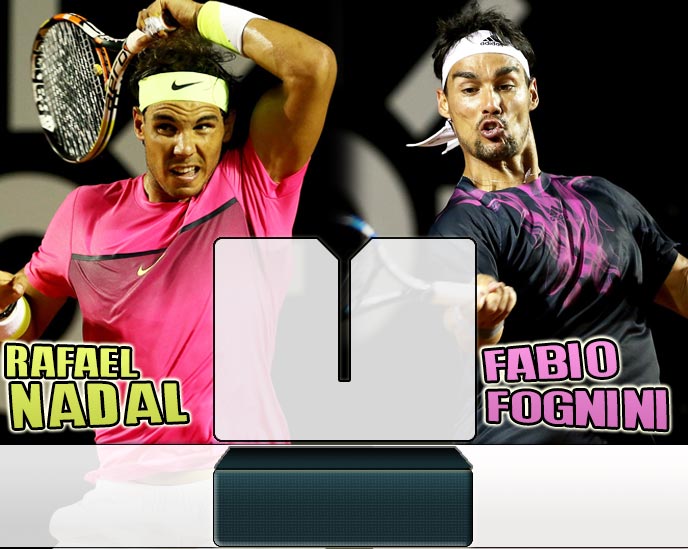 Nadal vs Fognini en Rio de Janeiro 2015